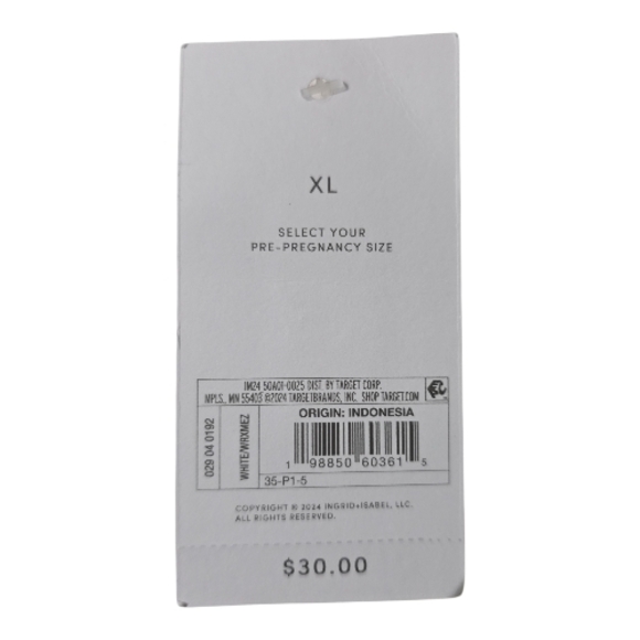 NWT Ingrid & Isabel White Wide Leg Pants - Picture 2 of 2